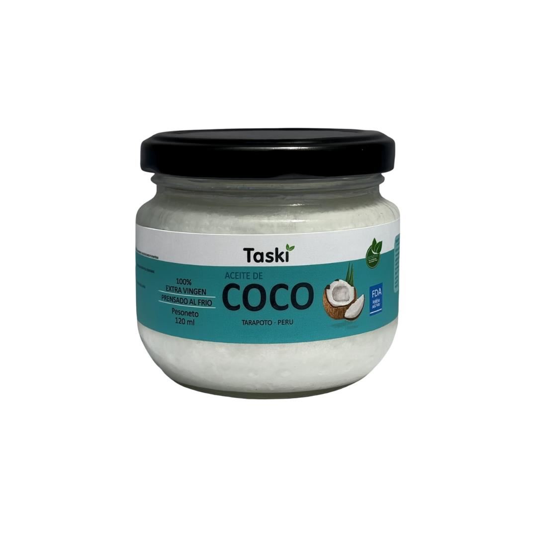 Aceite de Coco  Taski 120ml /Hidratación /Piel, Cabello /Nutrición Saludable